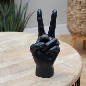 Black 'Peace' Vase