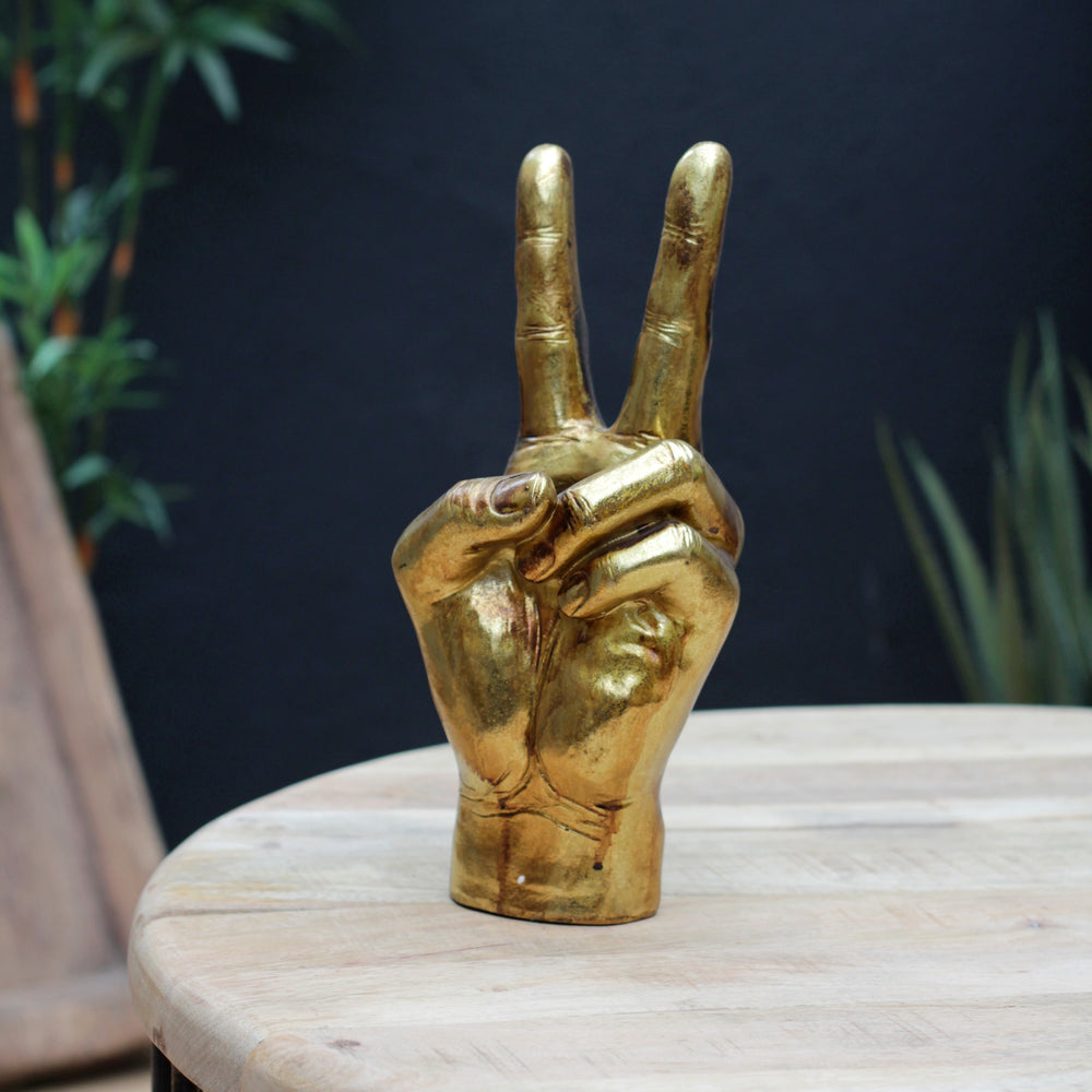 Gold 'Peace' Vase
