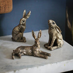Set of 3 Hare Ornaments
