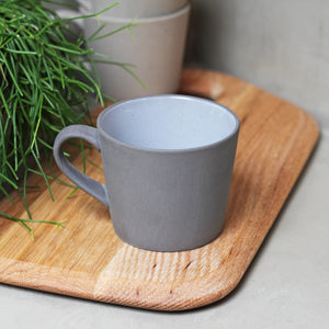 Stone 'Curved' Mug in Grey