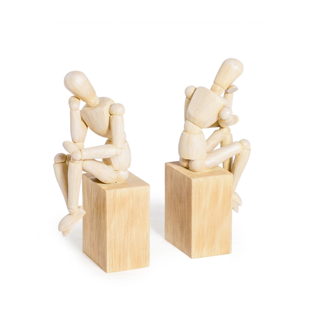 Set of 'The Thinker' Bookends