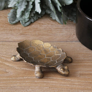 Small Gold Tortoise Dish