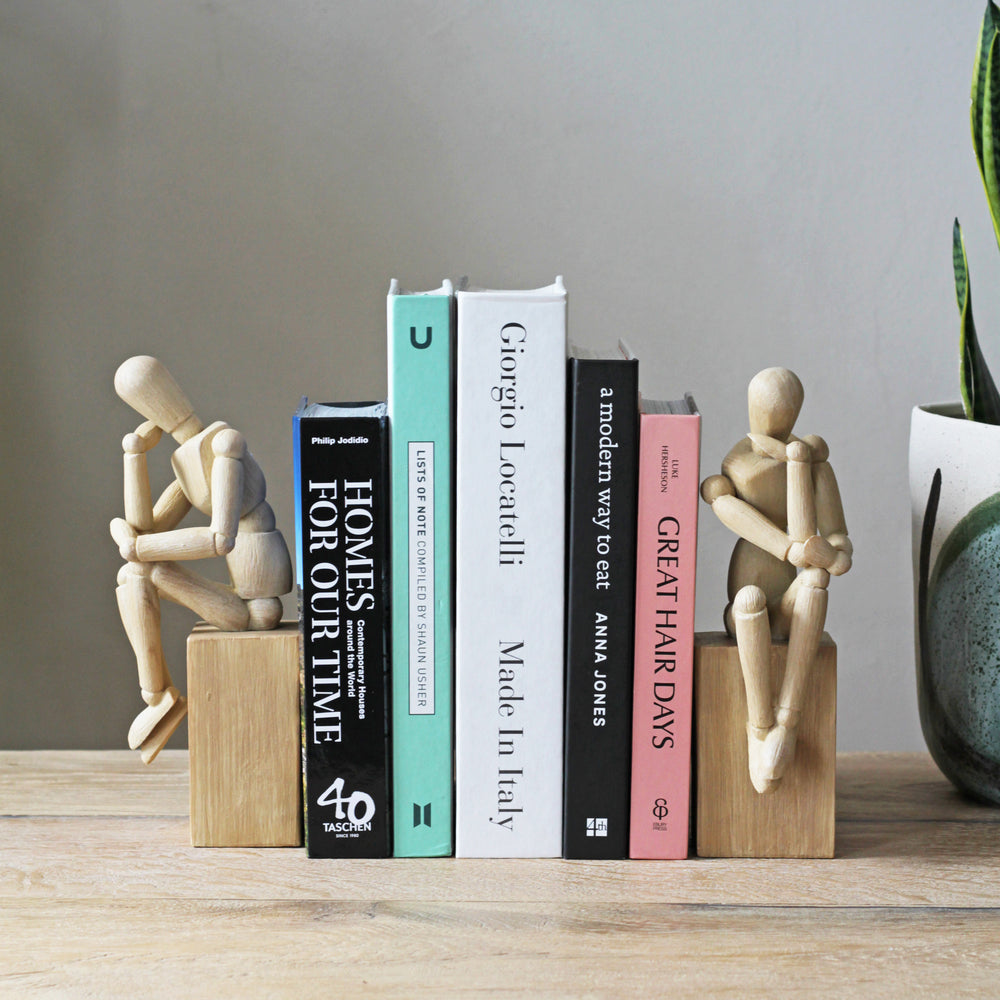 Set of 'The Thinker' Bookends